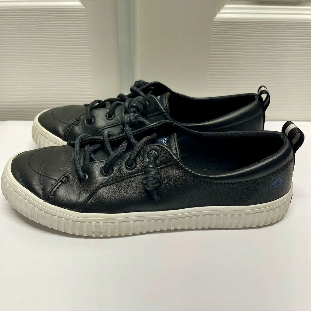 Sperry Top Sider  Women’s Black Shoes Size 8.5 Slip On